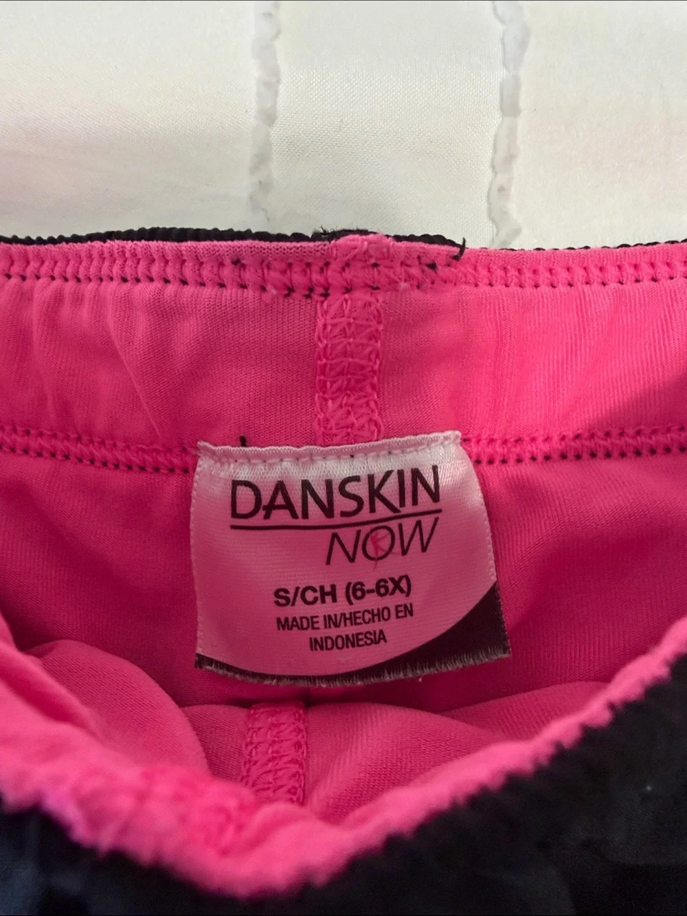 Women’s Black & Pink Layered Active Shorts
